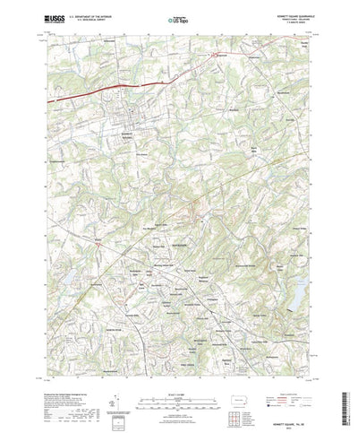 United States Geological Survey Kennett Square, PA (2023, 24000-Scale) digital map