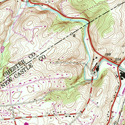 United States Geological Survey Kennett Square, PA-DE (1954, 24000-Scale) digital map