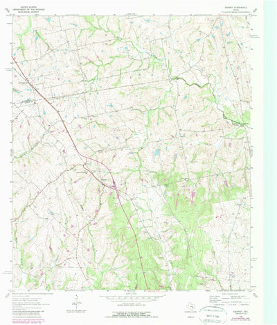 United States Geological Survey Kenney, TX (1963, 24000-Scale) digital map