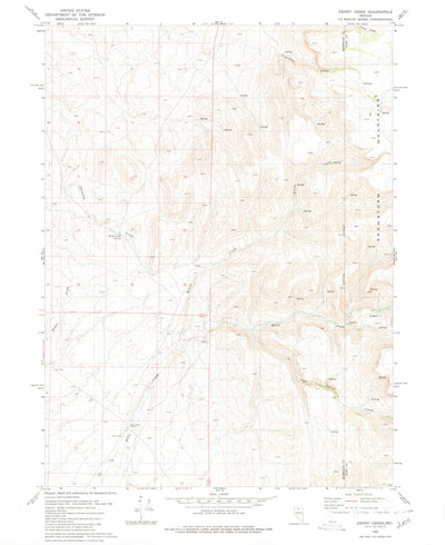 United States Geological Survey Kenny Creek, NV (1980, 24000-Scale) digital map