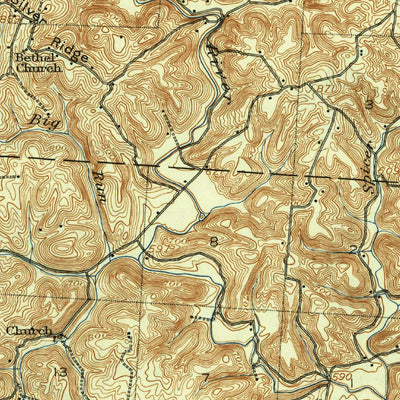 United States Geological Survey Keno, OH-WV (1907, 62500-Scale) digital map