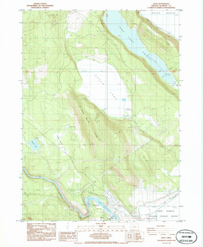 United States Geological Survey Keno, OR (1985, 24000-Scale) digital map