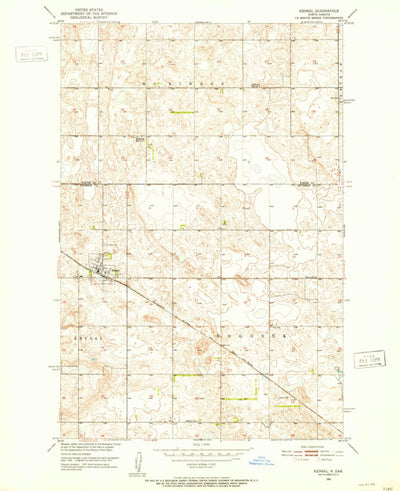 United States Geological Survey Kensal, ND (1951, 24000-Scale) digital map