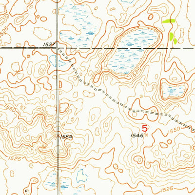 United States Geological Survey Kensal NW, ND (1951, 24000-Scale) digital map