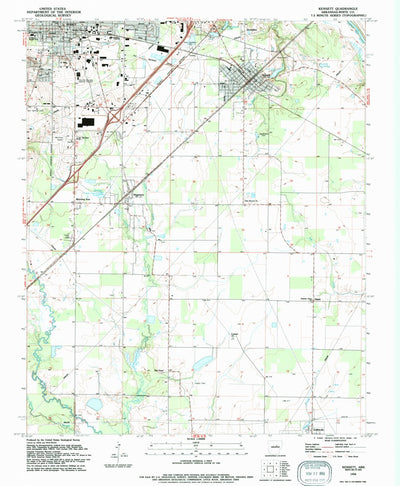 United States Geological Survey Kensett, AR (1994, 24000-Scale) digital map