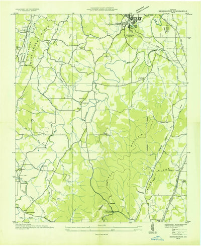 United States Geological Survey Kensington, GA (1936, 24000-Scale) digital map