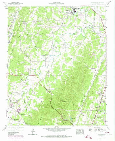 United States Geological Survey Kensington, GA (1946, 24000-Scale) digital map