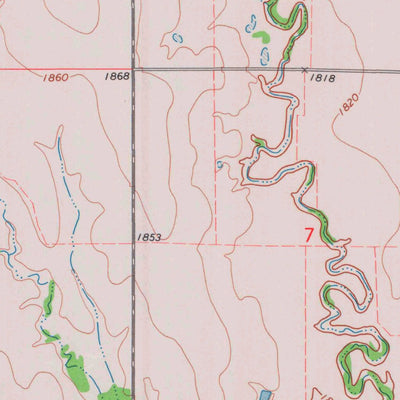 United States Geological Survey Kensington, KS (1973, 24000-Scale) digital map