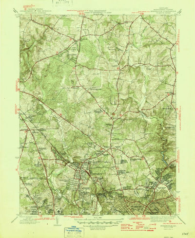 United States Geological Survey Kensington, MD (1945, 31680-Scale) digital map