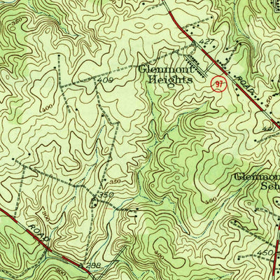 United States Geological Survey Kensington, MD (1945, 31680-Scale) digital map