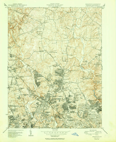 United States Geological Survey Kensington, MD (1951, 24000-Scale) digital map