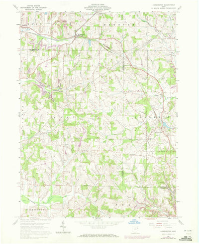 United States Geological Survey Kensington, OH (1960, 24000-Scale) digital map