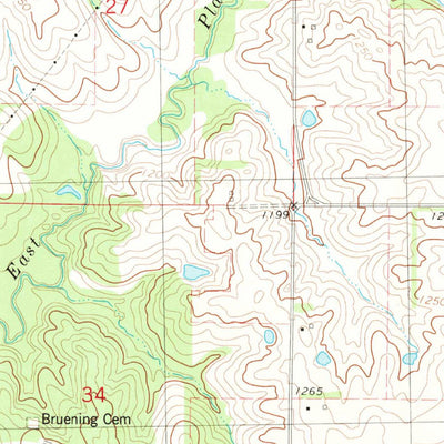 United States Geological Survey Kent, IA (1981, 24000-Scale) digital map