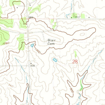 United States Geological Survey Kent, IL (1971, 24000-Scale) digital map