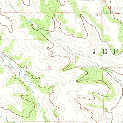 United States Geological Survey Kent, IL (1971, 24000-Scale) digital map