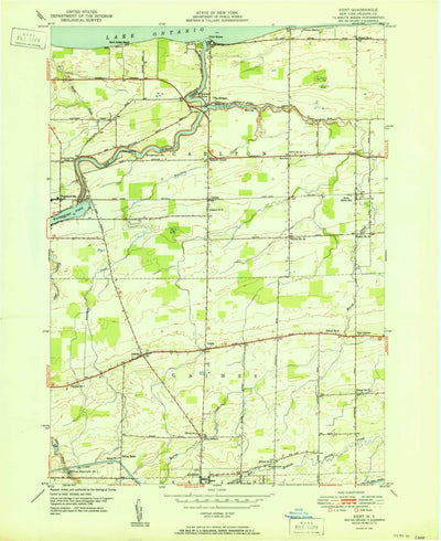 United States Geological Survey Kent, NY (1951, 24000-Scale) digital map