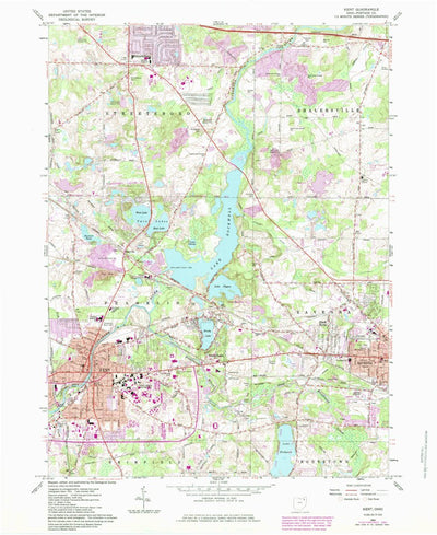 United States Geological Survey Kent, OH (1960, 24000-Scale) digital map
