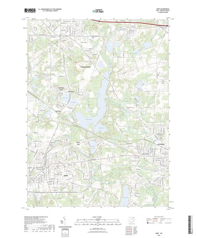 United States Geological Survey Kent, OH (2023, 24000-Scale) digital map