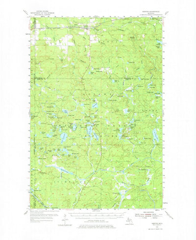 United States Geological Survey Kenton, MI (1954, 62500-Scale) digital map
