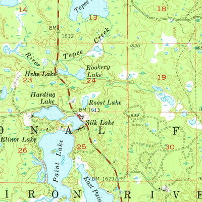 United States Geological Survey Kenton, MI (1954, 62500-Scale) digital map