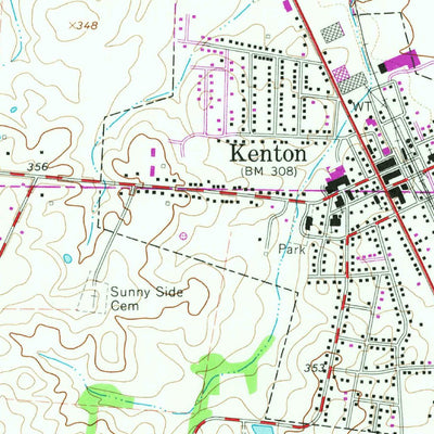 United States Geological Survey Kenton, TN (1965, 24000-Scale) digital map