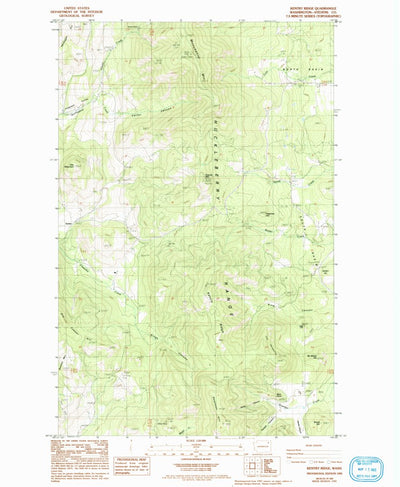 United States Geological Survey Kentry Ridge, WA (1985, 24000-Scale) digital map