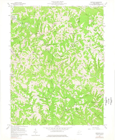 United States Geological Survey Kentuck, WV (1957, 24000-Scale) digital map