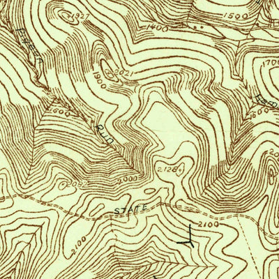 United States Geological Survey Kenzua, PA-NY (1936, 48000-Scale) digital map