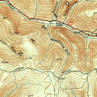 United States Geological Survey Kenzua, PA-NY (1941, 62500-Scale) digital map