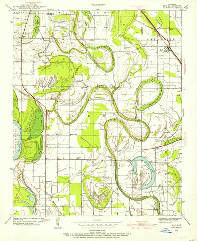 United States Geological Survey Keo, AR (1939, 24000-Scale) digital map