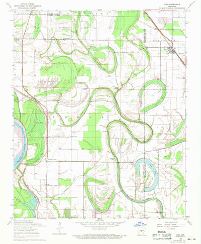 United States Geological Survey Keo, AR (1954, 24000-Scale) digital map