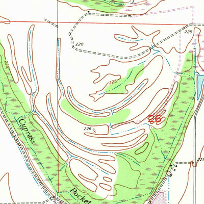 United States Geological Survey Keo, AR (1954, 24000-Scale) digital map