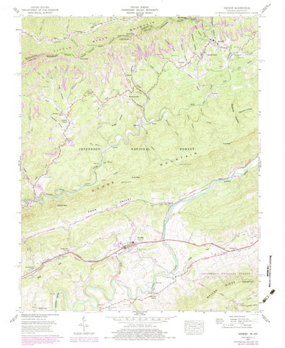 United States Geological Survey Keokee, VA-KY (1955, 24000-Scale) digital map