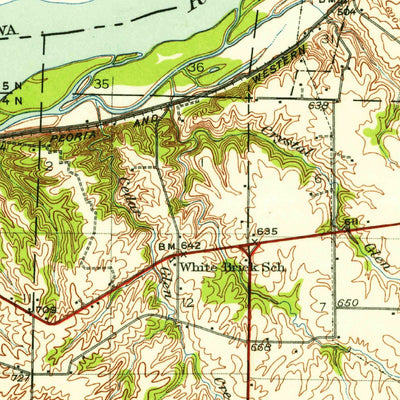 United States Geological Survey Keokuk, IA-IL-MO (1950, 62500-Scale) digital map