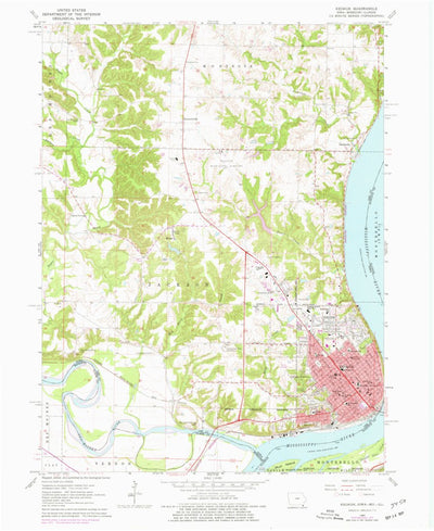 United States Geological Survey Keokuk, IA-MO-IL (1964, 24000-Scale) digital map