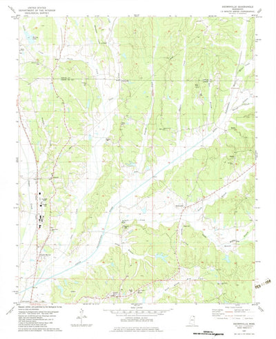 United States Geological Survey Keownville, MS (1982, 24000-Scale) digital map