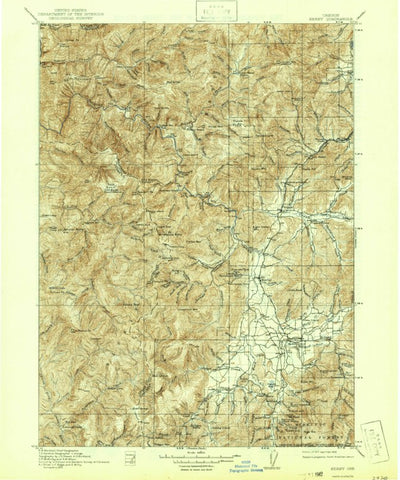 United States Geological Survey Kerby, OR-CA (1917, 125000-Scale) digital map