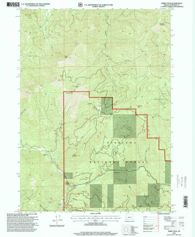 United States Geological Survey Kerby Peak, OR (1996, 24000-Scale) digital map