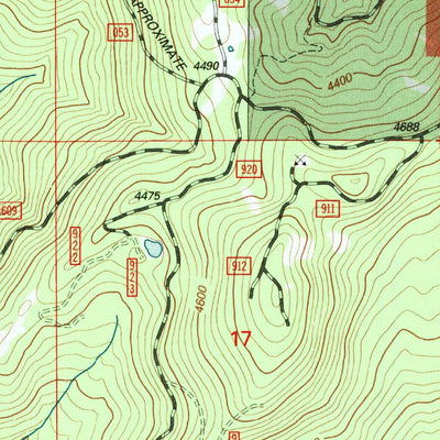 United States Geological Survey Kerby Peak, OR (1996, 24000-Scale) digital map
