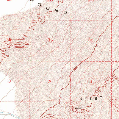 United States Geological Survey Kerens, CA (1957, 62500-Scale) digital map