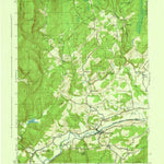 United States Geological Survey Kerhonkson, NY (1943, 31680-Scale) digital map