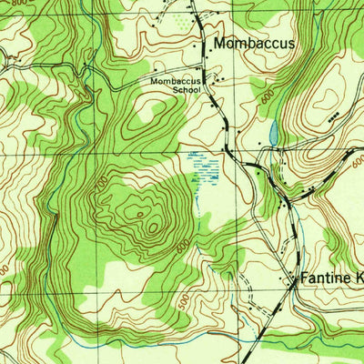 United States Geological Survey Kerhonkson, NY (1943, 31680-Scale) digital map