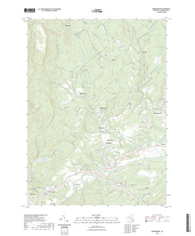 United States Geological Survey Kerhonkson, NY (2023, 24000-Scale) digital map