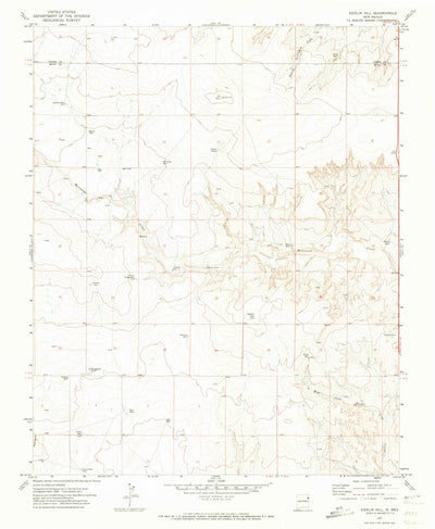 United States Geological Survey Kerlin Hill, NM (1971, 24000-Scale) digital map