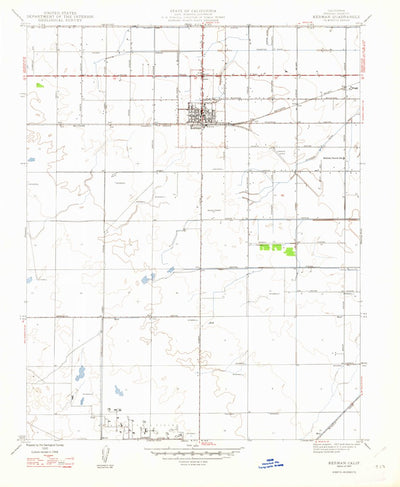 United States Geological Survey Kerman, CA (1947, 24000-Scale) digital map