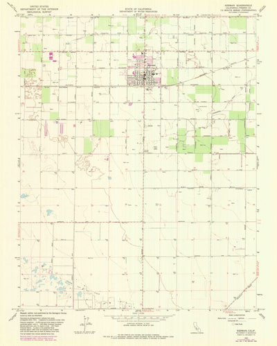 United States Geological Survey Kerman, CA (1963, 24000-Scale) digital map