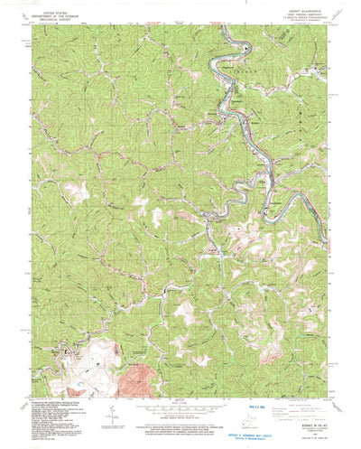 United States Geological Survey Kermit, WV-KY (1992, 24000-Scale) digital map