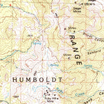 United States Geological Survey Kern Mountains, NV-UT (1988, 100000-Scale) digital map