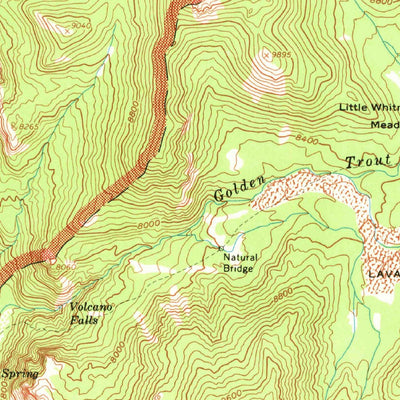 United States Geological Survey Kern Peak, CA (1956, 62500-Scale) digital map