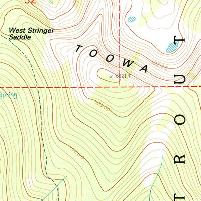 United States Geological Survey Kern Peak, CA (1988, 24000-Scale) digital map